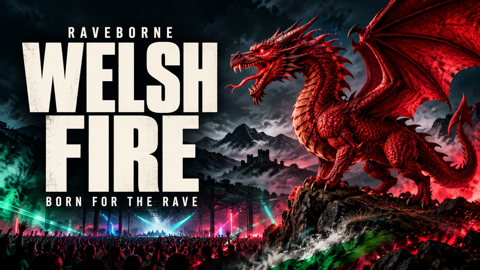 WELSH FIRE — Born for the Rave mix artwork